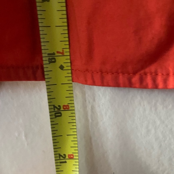 Everlane The Boxy Crop PJ Top Orange Cotton Pajama Button Up Shirt Size Small - Picture 8 of 10